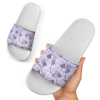 Anthurium Pikake Ti Leaf Palaka Slide Sandals Purple Version