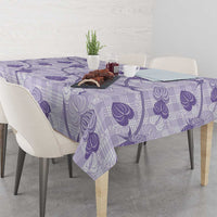 Anthurium Pikake Ti Leaf Palaka Tablecloth Purple Version