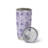Anthurium Pikake Ti Leaf Palaka Tumbler Cup Purple Version