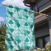 Anthurium Pikake Ti Leaf Palaka Garden Flag Turquoise Version