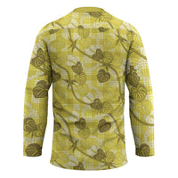 Anthurium Pikake Ti Leaf Palaka Hockey Jersey Yellow Version