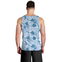 Anthurium Pikake Ti Leaf Palaka Men Tank Top Blue Version