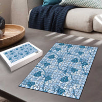 Anthurium Pikake Ti Leaf Palaka Puzzle Blue Version