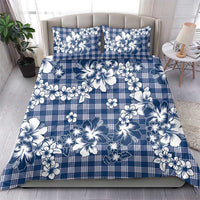 Hibiscus Pakala Cobalt Blue Royal Bedding Set Tropical Floral Stylized - Polynesian Pride