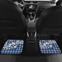 Hibiscus Pakala Cobalt Blue Royal Car Mats Tropical Floral Stylized - Polynesian Pride