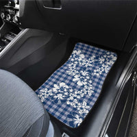 Hibiscus Pakala Cobalt Blue Royal Car Mats Tropical Floral Stylized - Polynesian Pride