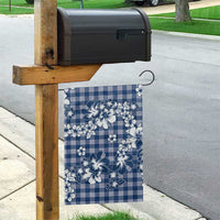 Hibiscus Pakala Cobalt Blue Royal Garden Flag Tropical Floral Stylized - Polynesian Pride