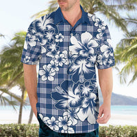 Hibiscus Pakala Cobalt Blue Royal Hawaiian Shirt Tropical Floral Stylized - Polynesian Pride