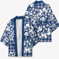 Hibiscus Pakala Cobalt Blue Royal Kimono Tropical Floral Stylized - Polynesian Pride