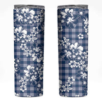 Hibiscus Pakala Cobalt Blue Royal Skinny Tumbler Tropical Floral Stylized - Polynesian Pride