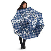 Hibiscus Pakala Cobalt Blue Royal Umbrella Tropical Floral Stylized - Polynesian Pride