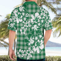 Hibiscus Pakala Emerald Green Hawaiian Shirt Tropical Floral Stylized - Polynesian Pride