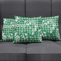 Hibiscus Pakala Emerald Green Pillow Cover Tropical Floral Stylized - Polynesian Pride