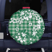 Hibiscus Pakala Emerald Green Spare Tire Cover Tropical Floral Stylized - Polynesian Pride