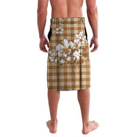 Hibiscus Pakala Bronze Brown Lavalava Tropical Floral Stylized - Polynesian Pride