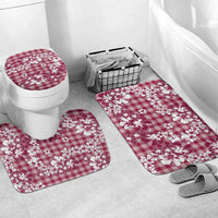 Hibiscus Pakala Royal Magenta Bathroom Set Tropical Floral Stylized - Polynesian Pride