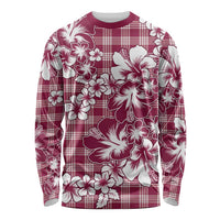 Hibiscus Pakala Royal Magenta Long Sleeve Shirt Tropical Floral Stylized LT01 Unisex Magenta - Polynesian Pride