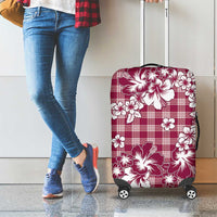 Hibiscus Pakala Royal Magenta Luggage Cover Tropical Floral Stylized - Polynesian Pride