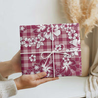 Hibiscus Pakala Royal Magenta Wrapping Paper Tropical Floral Stylized - Polynesian Pride