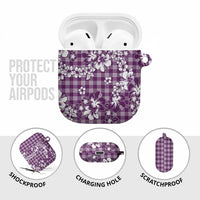 Hibiscus Pakala Sweetie Purple AirPods Case Tropical Floral Stylized - Polynesian Pride