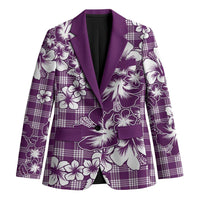 Hibiscus Pakala Sweetie Purple Blazer Tropical Floral Stylized - Polynesian Pride