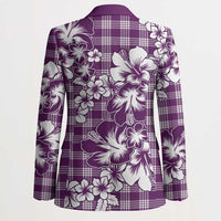 Hibiscus Pakala Sweetie Purple Blazer Tropical Floral Stylized - Polynesian Pride
