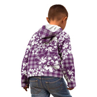 Hibiscus Pakala Sweetie Purple Kid Hoodie Tropical Floral Stylized - Polynesian Pride