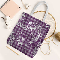 Hibiscus Pakala Sweetie Purple Tote Bag Tropical Floral Stylized - Polynesian Pride
