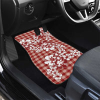 Hibiscus Pakala Fantasy Red Car Mats Tropical Floral Stylized - Polynesian Pride