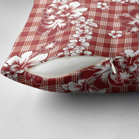 Hibiscus Pakala Fantasy Red Pillow Cover Tropical Floral Stylized - Polynesian Pride