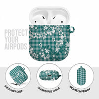 Hibiscus Pakala Aqua Teal AirPods Case Tropical Floral Stylized - Polynesian Pride