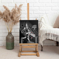 New Zealand Cricket Canvas Wall Art Maori Kiwi Black Fern LT01 - Polynesian Pride