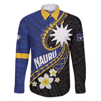 Personalised Nauru Family Matching Summer Maxi Dress and Hawaiian Shirt Naoero Proud Plumeria