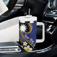 Personalised Nauru Tumbler With Handle Naoero Proud Plumeria