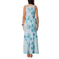 Hawaii Anthurium Tiare Pikake Lei Family Matching Tank Maxi Dress and Hawaiian Shirt UliUli Lauhala Art Pattern