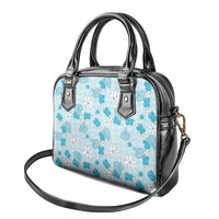 Hawaii Anthurium Tiare Pikake Lei Shoulder Handbag UliUli Lauhala Art Pattern