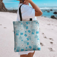 Hawaii Anthurium Tiare Pikake Lei Tote Bag UliUli Lauhala Art Pattern