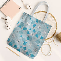 Hawaii Anthurium Tiare Pikake Lei Tote Bag UliUli Lauhala Art Pattern