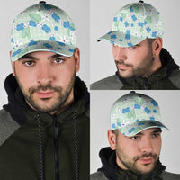 Hawaii Anthurium Tiare Pikake Lei Classic Cap Omaomao Lauhala Art Pattern