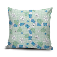 Hawaii Anthurium Tiare Pikake Lei Pillow Cover Omaomao Lauhala Art Pattern