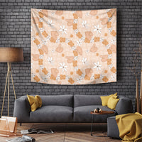 Hawaii Anthurium Tiare Pikake Lei Tapestry Alani Lauhala Art Pattern