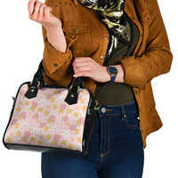 Hawaii Anthurium Tiare Pikake Lei Shoulder Handbag Akala Lauhala Art Pattern