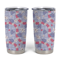 Hawaii Anthurium Tiare Pikake Lei Tumbler Cup Poni Lauhala Art Pattern