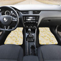 Hawaii Anthurium Tiare Pikake Lei Car Mats Melemele Lauhala Art Pattern