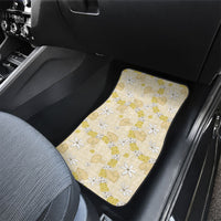 Hawaii Anthurium Tiare Pikake Lei Car Mats Melemele Lauhala Art Pattern
