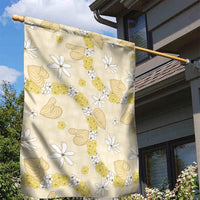 Hawaii Anthurium Tiare Pikake Lei Garden Flag Melemele Lauhala Art Pattern