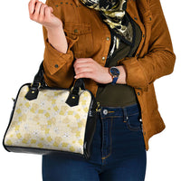 Hawaii Anthurium Tiare Pikake Lei Shoulder Handbag Melemele Lauhala Art Pattern