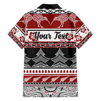 Custom New Zealand Christmas Hawaiian Shirt Maori Meri Kirihimete Moko LT01 - Polynesian Pride