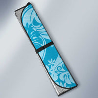 Tahiti Ninamu Tiare Floral Auto Sun Shade Monstera Palm Tropical Leaves - Polynesian Pride