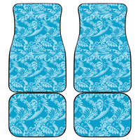 Tahiti Ninamu Tiare Floral Car Mats Monstera Palm Tropical Leaves - Polynesian Pride
